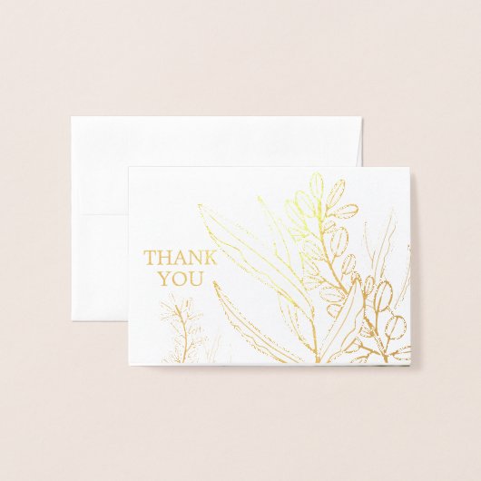 REAL Gold Foil DANK JE DAT JE BENT | met foto Folie Kaarten (Voorkant met envelop)