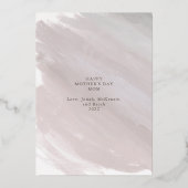 Real Gold Foil en Photo Mama Moederdag Kaart (Achterkant)