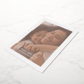 Real Gold Foil en Photo Mama Moederdag Kaart (Gedraaid)