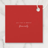 Real Gold Foil Festive Flowers Bedankjes Labels (Achterkant)