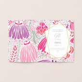 Real Gold Foil Floral Baby shower Blessings Folie Kaarten (Binnen)