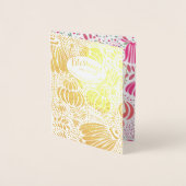 Real Gold Foil Floral Baby shower Blessings Folie Kaarten (Voorkant)