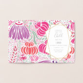 Real Gold Foil Floral Baby shower Blessings Folie Kaarten (Binnen)