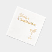 Real Gold Foil Martini 30e Folie Servetten (Links)