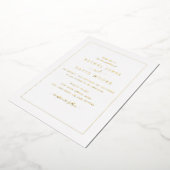 REAL GOLD FOIL Moderne bruiloft Folie Uitnodiging (Gedraaid)
