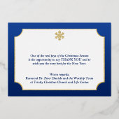 REAL Gold Foil Prettige feestdagen met Snowflakes  (Achterkant)