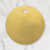 REAL GOLD FOIL Zwart Script Kalligrafie Dank u Bedankjes Labels (Achterkant)