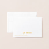 Real Gold Folie Kruisbriefkaarten Folie Kaarten (Met envelop)