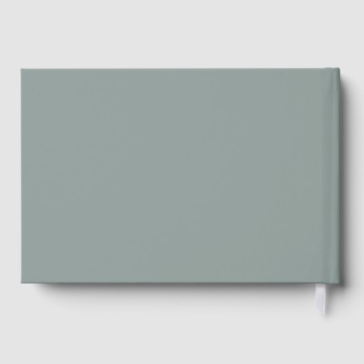 Real Gold Folie Modern Handschrift Script Guestboo Gastenboek (Achterkant)