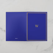 Real Gold Folie Monogram Gevouwen Kaart (Buiten Laag)