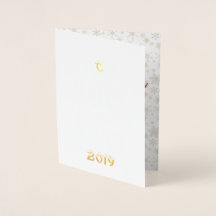 Real Gold Happy New Year Foto