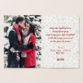 Real Gold Happy New Year Foto Folie Kaarten (Binnen)