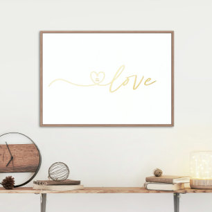 Real Gold   HARDE VAN DE LOVE   Calligrafie Folie Afdrukken