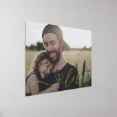 Real Gold | HARDE VAN DE LOVE | Calligrafie-foto Folie Afdrukken (Laagn)