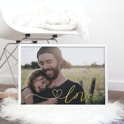 Real Gold | HARDE VAN DE LOVE | Calligrafie-foto Folie Afdrukken