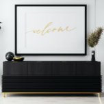 Real Gold | Welkom | Calligrafie Folie Afdrukken<br><div class="desc">Real Gold | Welkom | Prints voor de Folie van kalligrafie</div>