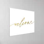 Real Gold | Welkom | Calligrafie Folie Afdrukken (Laagn)