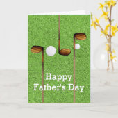 Real Golfer Hole-in-One Vaderdag Kaart (Gele Bloem)