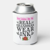 Real Grandmas Draag Ink Tattoo Tattooed Grandmoede Blikjeskoeler (Blikje Achterkant)