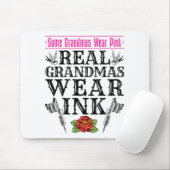 Real Grandmas Draag Ink Tattoo Tattooed Grandmoede Muismat (Met muis)