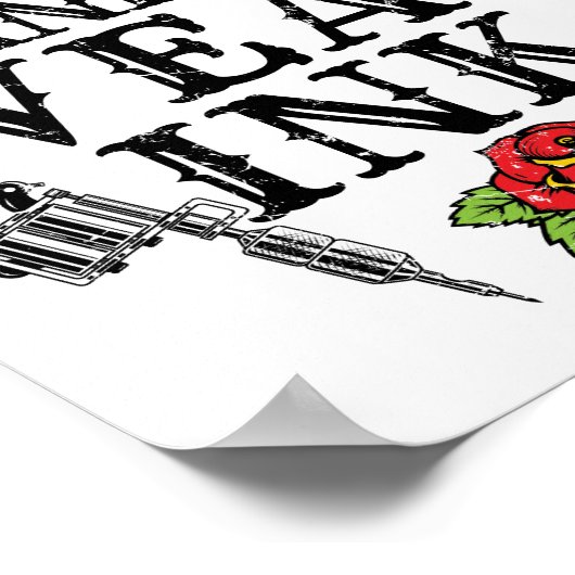 Real Grandmas Draag Ink Tattoo Tattooed Grandmoede Poster (Hoek)