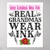 Real Grandmas Draag Ink Tattoo Tattooed Grandmoede Poster (Voorkant)
