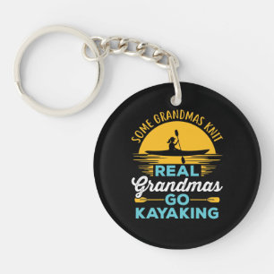 Real Grandmas Go Kayaking Kayak Yak Women Sleutelhanger