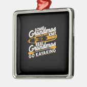 Real Grandmas Go Kayaking Metalen Ornament (Links)