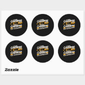 Real Grandmas Go Kayaking Ronde Sticker (Vel)