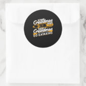 Real Grandmas Go Kayaking Ronde Sticker (Tas)