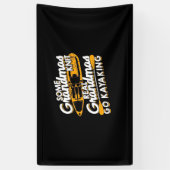Real Grandmas Go Kayaking Spandoek (Verticaal)