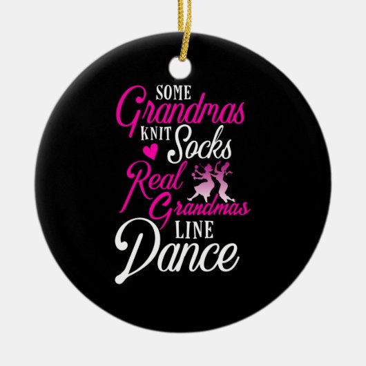 Real Grandmas Line Dance country dansen Keramisch Ornament (Voorkant)