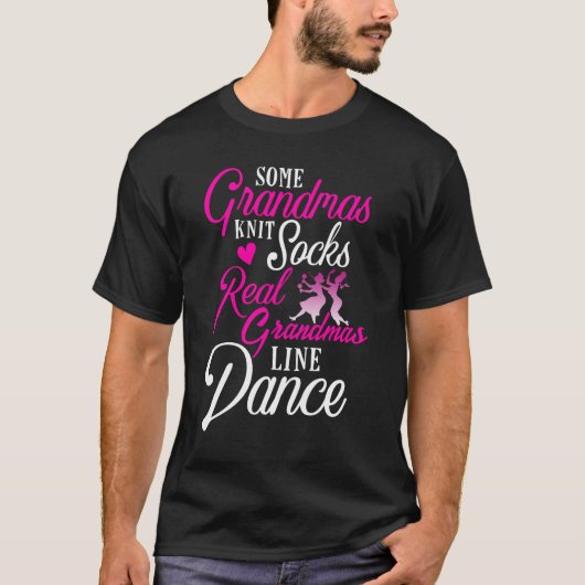 Real Grandmas Line Dance country dansen T-shirt (Voorkant)