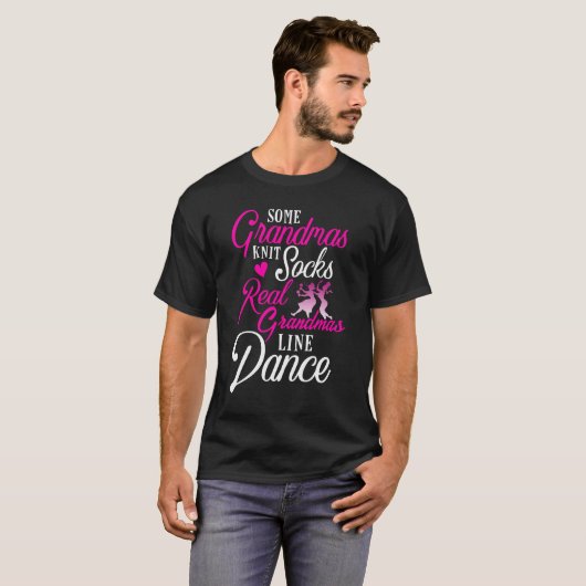 Real Grandmas Line Dance country dansen T-shirt (Voorkant volledig)