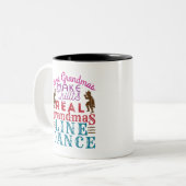 Real Grandmas Line Dance Cute Line Dancing Tweekleurige Koffiemok (Voorkant links)