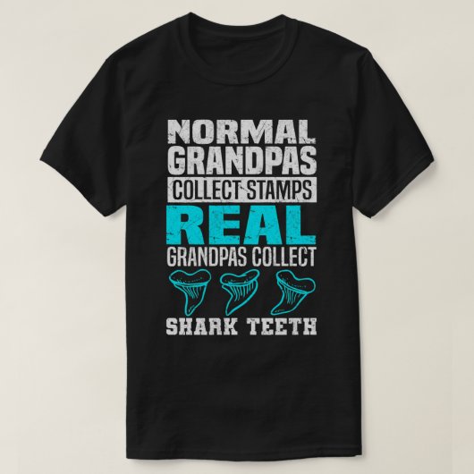 Real Grandpas Collect Shark Teeth Shark Teeth Coll T-shirt (Design voorkant)