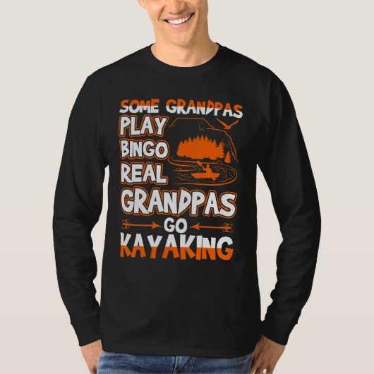 Real Grandpas Go Kayaking T-shirt (Voorkant)