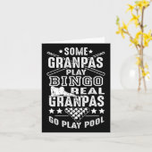 Real Grandpas Play Pool Kaart (Gele Bloem)