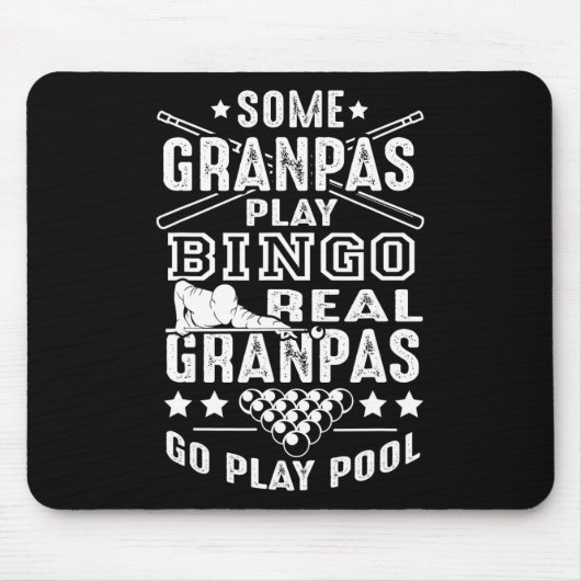 Real Grandpas Play Pool Muismat (Voorkant)