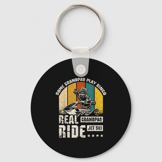 Real Grandpas Ride Jet Ski Sleutelhanger (Voorkant)