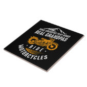 Real Grandpas Ride Motorcycle - cadeau voor fietse Tegeltje (Zijkant)