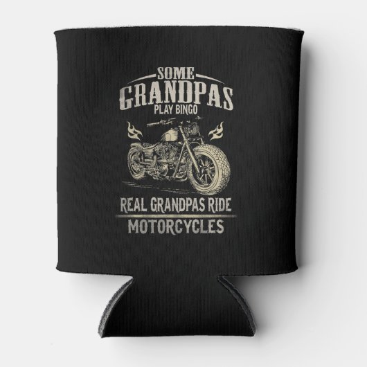 Real Grandpas Ride Motorcycle Gift voor Grandpas.p Blikjeskoeler (Voorkant)