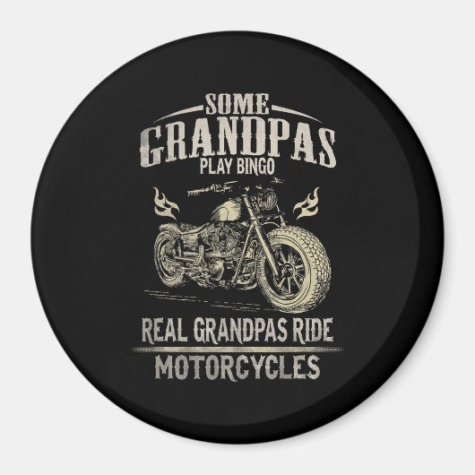 Real Grandpas Ride Motorcycle Gift voor Grandpas.p Magneet (Voorkant)