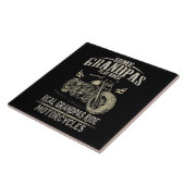 Real Grandpas Ride Motorcycle Gift voor Grandpas.p Tegeltje (Zijkant)