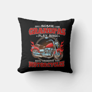 Real Grandpas Ride Motorcycle Motorbike Lover Kussen