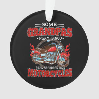 Real Grandpas Ride Motorcycle Motorbike Lover Ornament