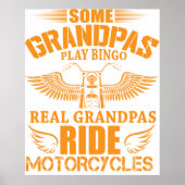Real Grandpas Ride Motorcycle Poster (Voorkant)