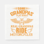 Real Grandpas Ride Motorcycli Napkins Servet (Voorkant)