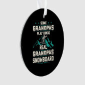 Real Grandpas Snowboard Ornament (voorkant)