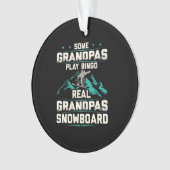 Real Grandpas Snowboard Ornament (voorkant)